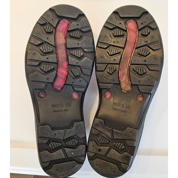 Sloggers Womens Size 10 Waterproof Garden Clogs Purple Floral Print Made In USA - Picture 9 of 12